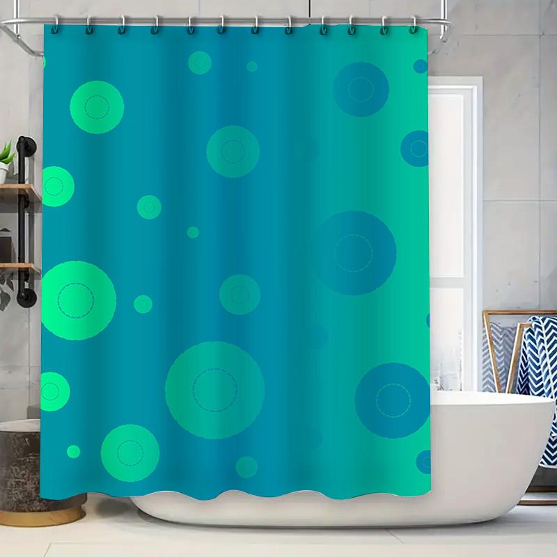 

Vintage Pattern Shower Curtain Waterproof Home Decor Bathroom Accessory Yellow And White Print For Bathtub Decoration W60H190(CM)-1 Pcs