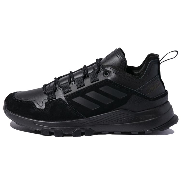 

Terrex Hikster Adidas Кожаные Низкие Черно-серые