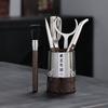 Wooden Tea Ceremony Tools Set Six Essential Accessories Kung Fu Making Home Use