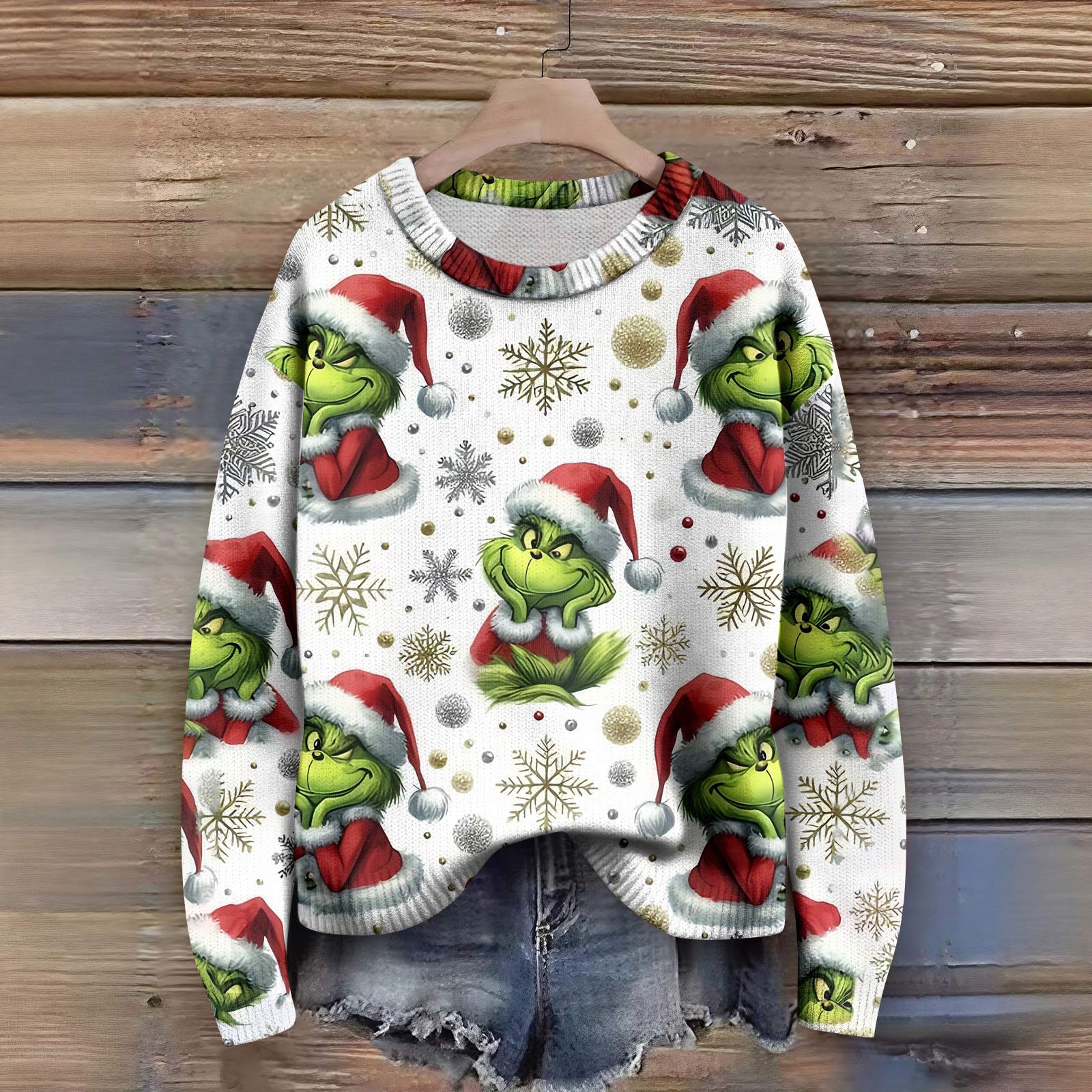 

Пуловеры с длинным рукавом для женщин, с круглым вырезом, повседневные, милые, с принтом, вязаные, оверсайз XL