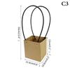 Portable Flower Box Waterproof Paper Handy Bag Kraft Handbag Party Gift Box