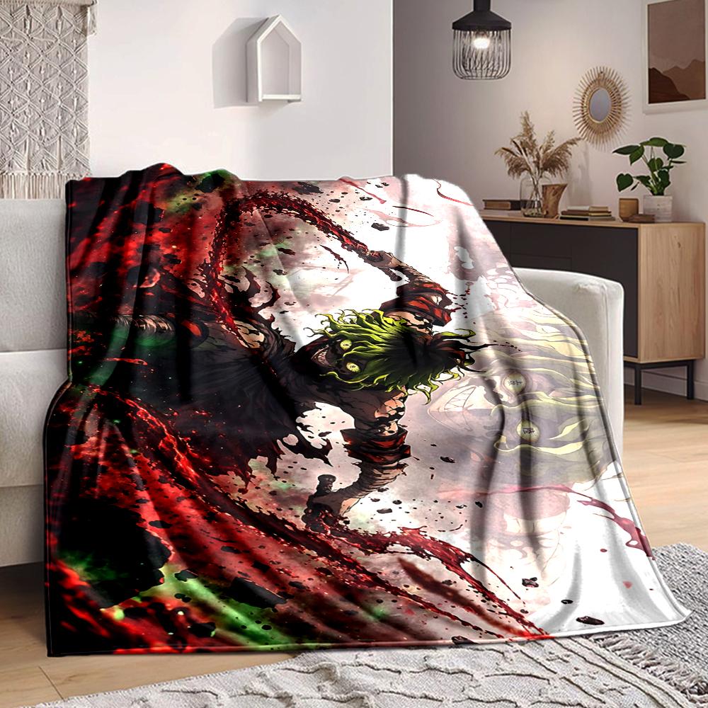 1Pc Vibrant Abstract Fusion Flannel Blanket, Soft And Comfortable, Casual Warm, Camping Travel, Christmas, Halloween Xmas Gift S1503