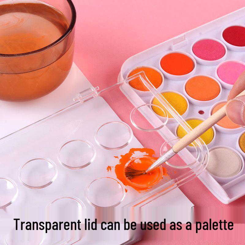48-Color Portable Watercolor Paint Set for Beginners - Perfect for Kids and Hand-Painted Art