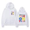 Love on Tour Print Fashion Sweatshirt Hip Hop Casual Tops Oversize Unisex Autumn Winter Fleece Streetwear Tops