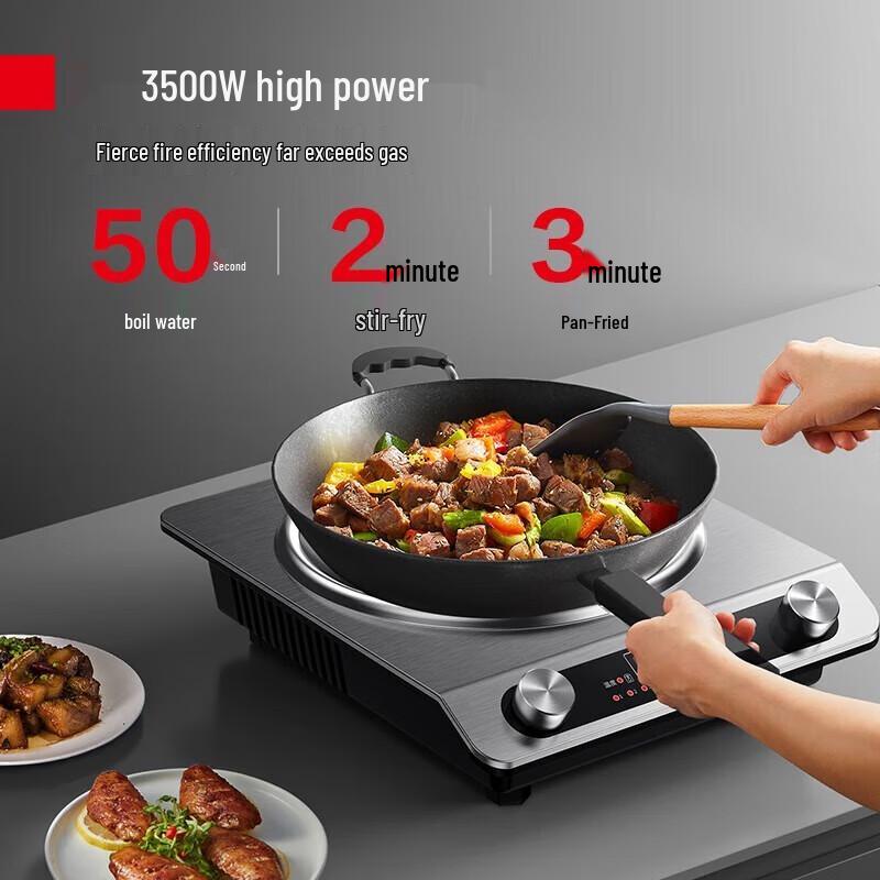 Demashi 3500W Commercial Concave Induction Cooktop