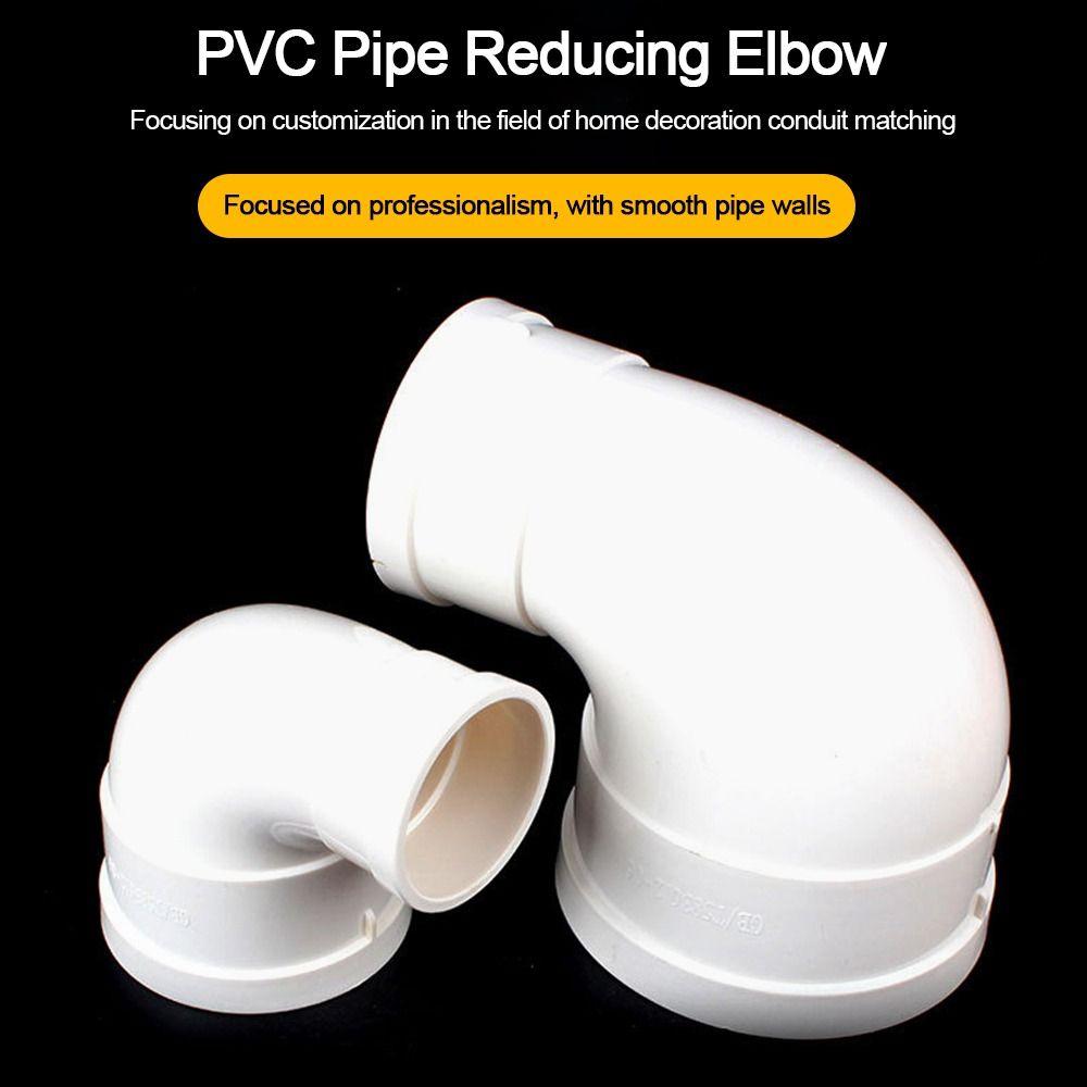 Złączka redukcyjna PVC Biały Kolano 90 stopni Nowa złączka do rur Złączka redukcyjna Budowa półki DIY