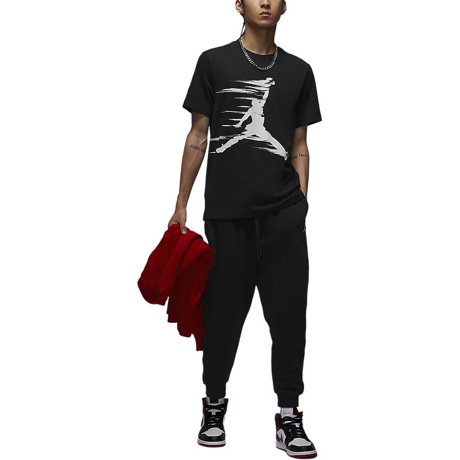 Jordan MVP Jumpman Logo Crew Neck Comfortable Short Sleeve T-Shirt Men Tops Black FZ1920-010
