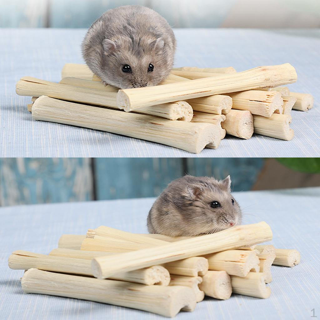 

Natural Sweet Bamboos Chew Toys Small Animals Snacks for Rabbits Hamster