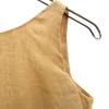ARMANI Made in Italy 100% linen No sleeve one piece 38 beige Women Used