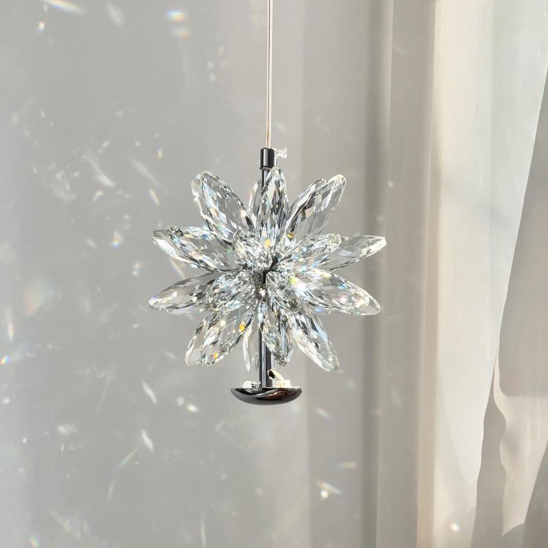 Modern Minimalist Crystal Pendant Lamp - Designer French Style for Bedroom or Restaurant