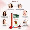 INDUS VALLEY Bio Hibiskusblütenpulver für Gesichtsmasken und Haarmasken, Natürliches Reines Hibiskus Rosa-Sinensis Haar- & Hautpflege, Gudhal Ka Phool P