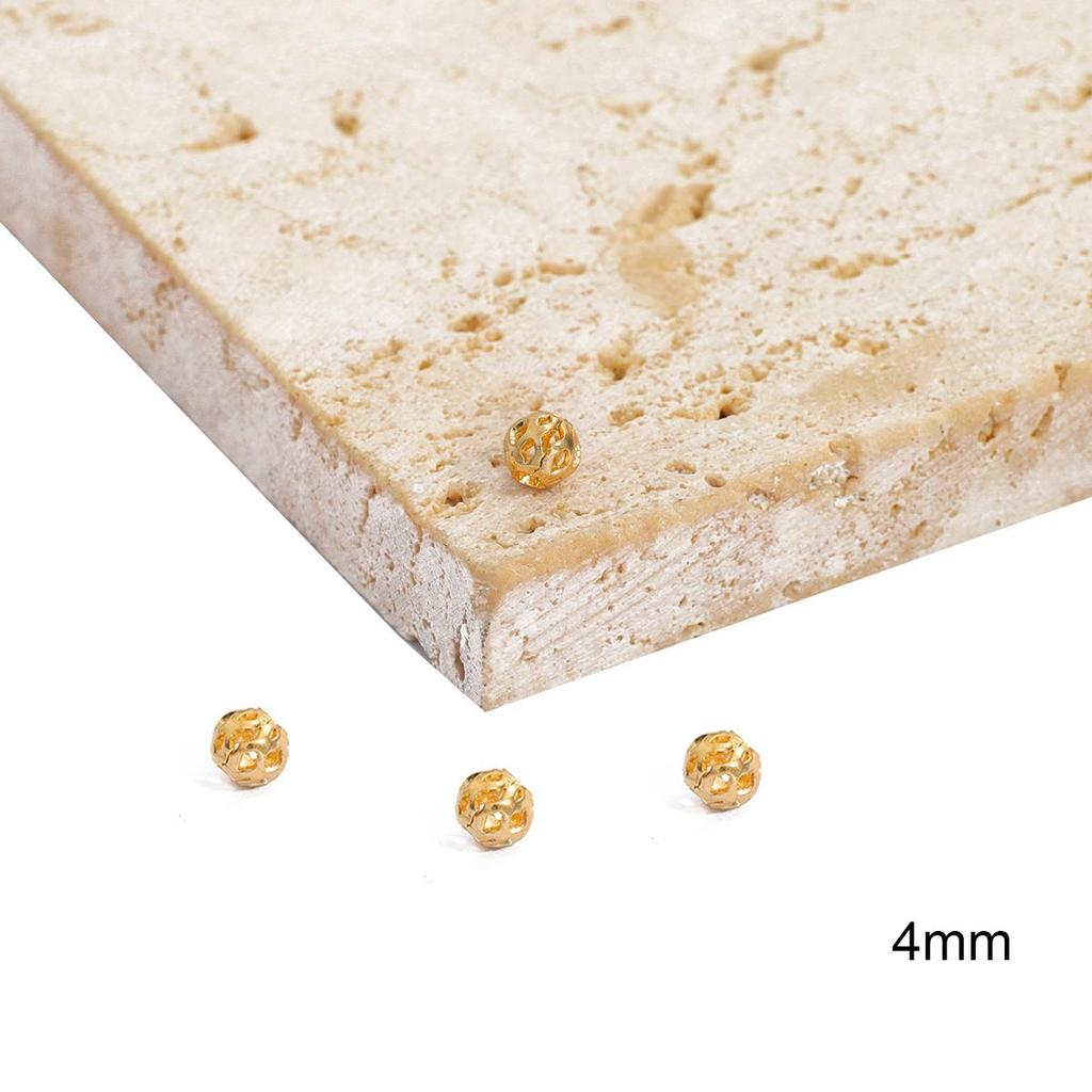 5/10/50 Stück Kupfer Metall Messing Filigrane Perlen Hohlkugelperlen Diy Perlen für die Schmuckherstellung