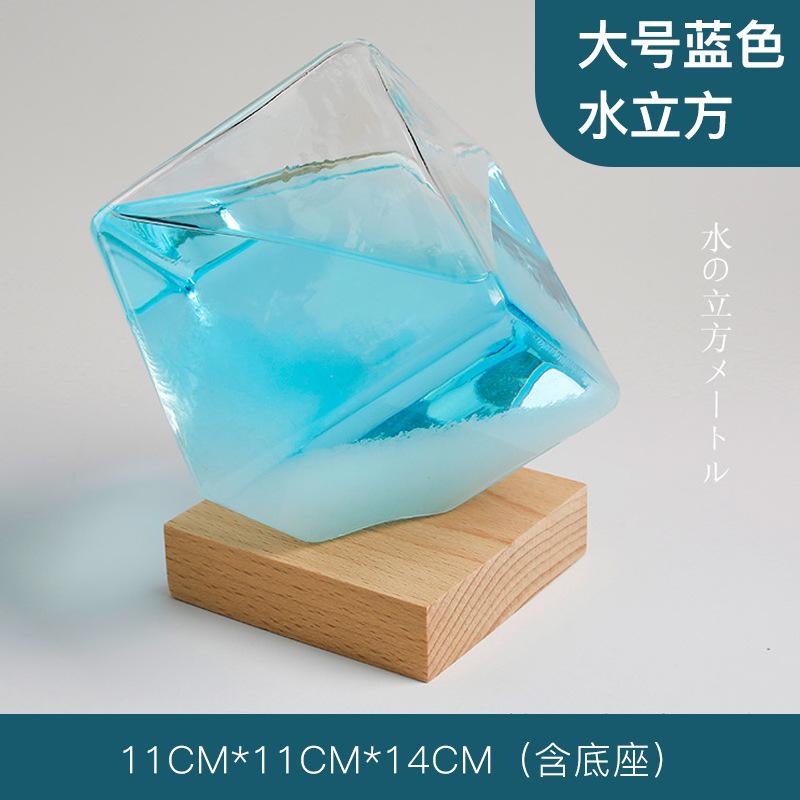 Weather Forecast Bottle for Household Desktop Decoration, Creative Water Cube, Storm Bottle, Friends Glass Decoration, Craft Gif