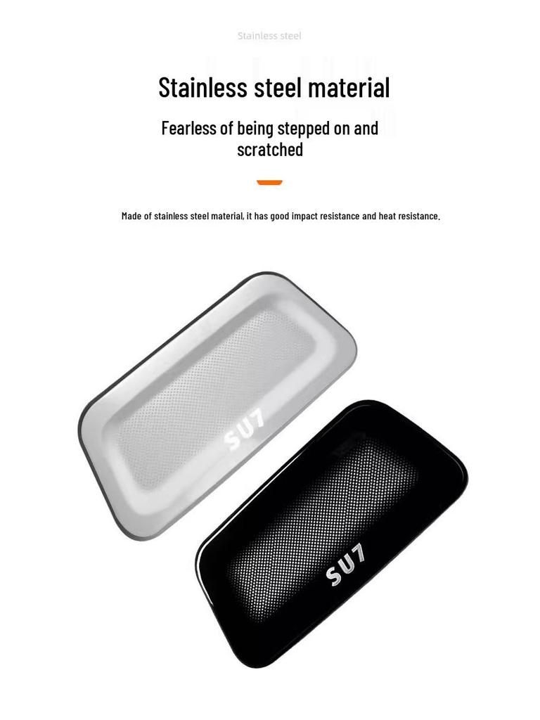Dustproof Anti-Clog Air Vent Cover for Xiaomi SU7 Under-Seat, Rear AC Cover, Mod Decorative Accessory