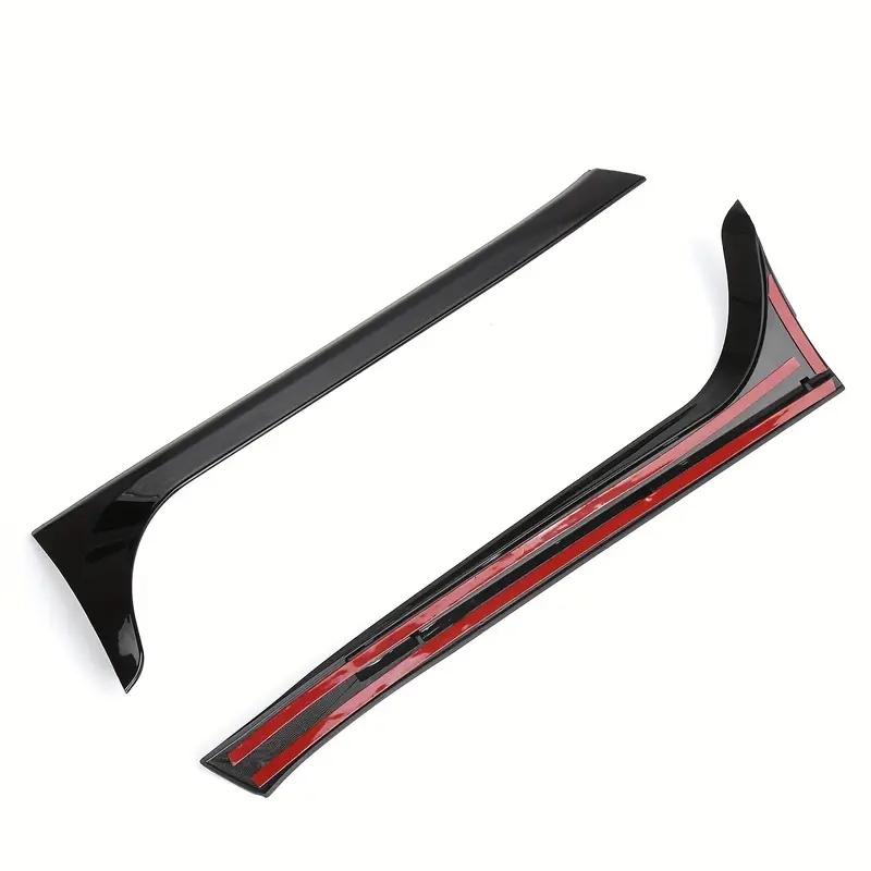 Rear Window Side Spoiler For VW Golf 6 MK6 Standard 2008-2013 Window Trunk Spoiler Canard Canards Glossy Black Splitter