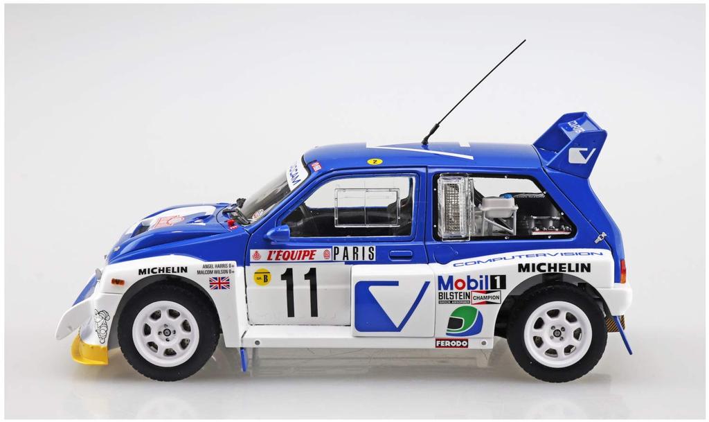 Aoshima Bunka Kyozai Skynet Belkits Serie 15 MG Metro 6R4 Monte-Carlo-Rallye 1986 Plastikmodell 1/24 Nr.
