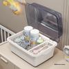 Dustproof Milk Bottle Storage Box with Lid - Baby Supplies & Toys Organizer