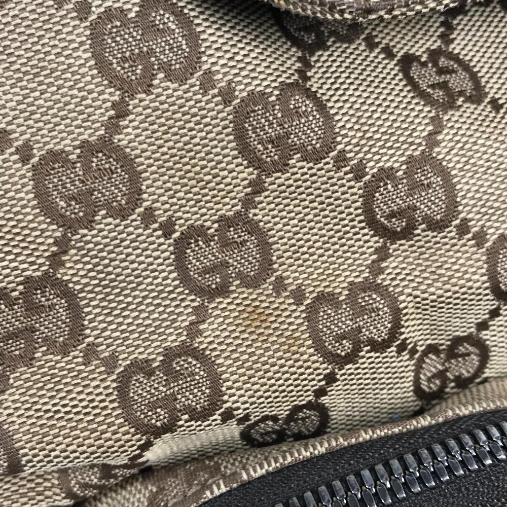 GUCCI 114552 GG logo backpack Bag Backpack GGCanvas/Leather Beige/Dark brown