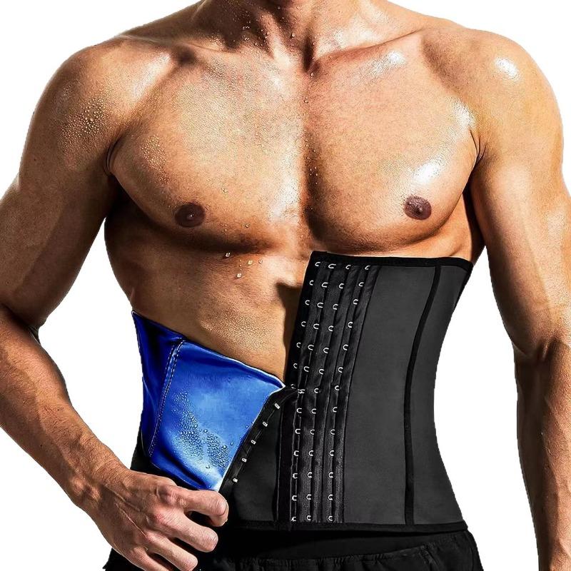 Men Sweat Four Buckle Sports Waist Trainer Fitness Body Shaping Abdominal Waist Belt