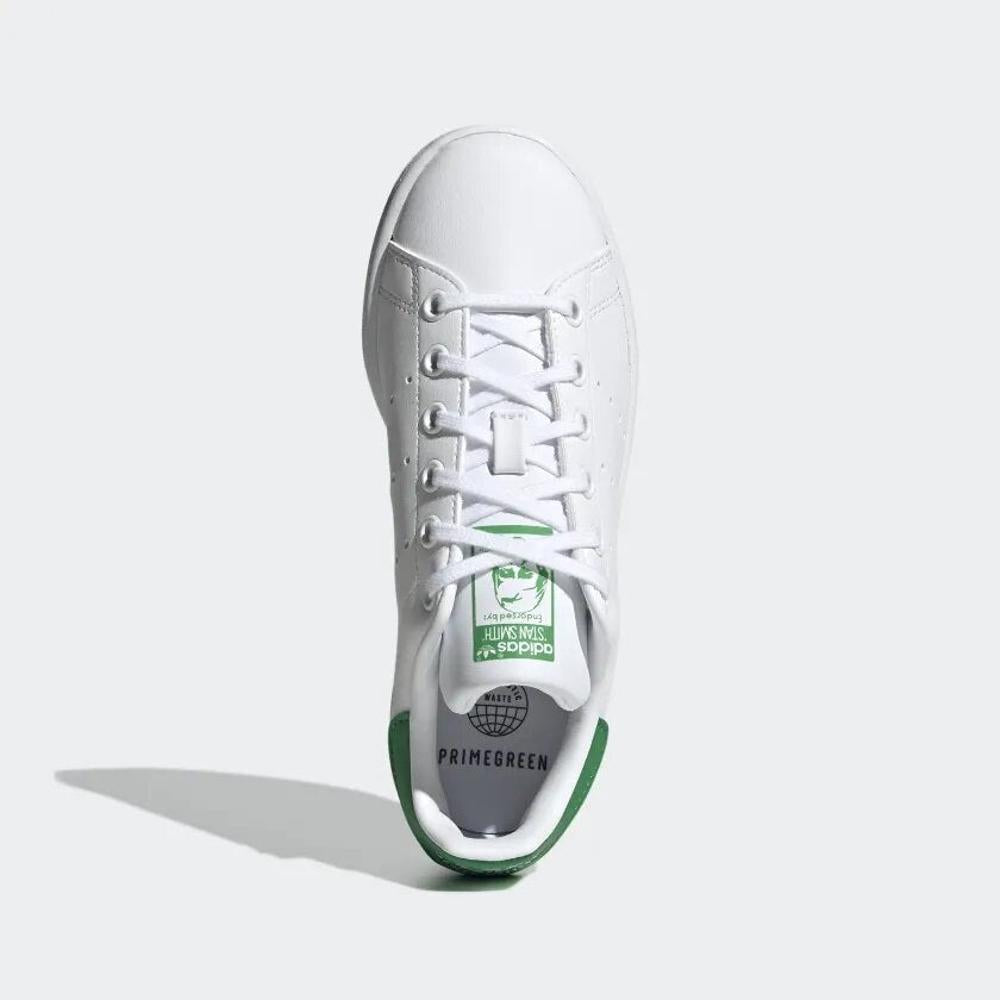 Adidas stan smith j sneakers vegan white/green