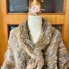 Used Rex Fur Poncho Cape