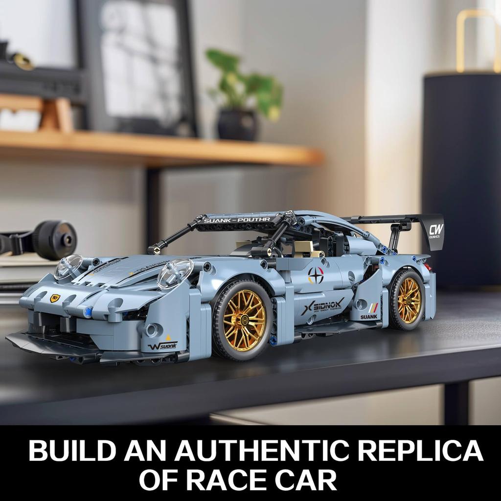 TOYLINX Set di Costruzione Auto da Corsa Sportiva Kit per Ragazzi e Adulti 1:14 Giocattoli MOC Kit di Modelli di Auto da Corsa Regalo di Compleanno per Ragazzi Bambini