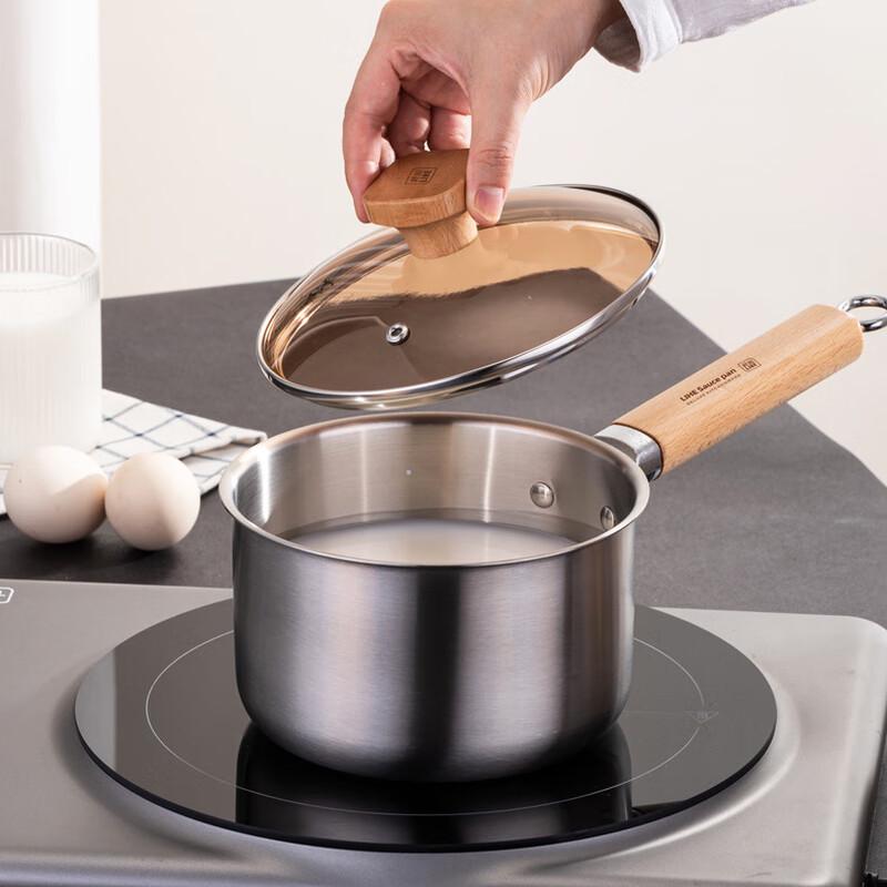 Joychef 304 Stainless Steel 16cm Milk/Noodle Pot with Steamer