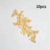 10Pcs Floral Lace Applique Pair Embroidery Flower Patch Sew On Lace Motif For Wedding Dress Garment Decoration