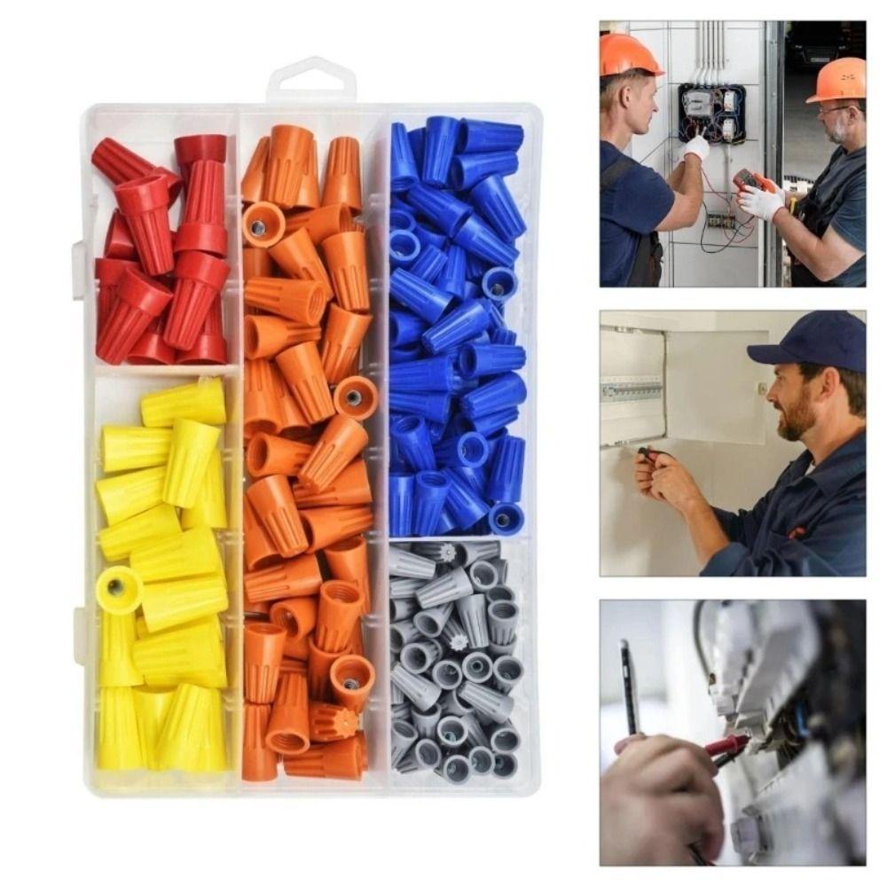 Insulated Wire Caps Colorful Twist Caps Nuts Twist Terminal Electrical Insulated Crimp  Electrical
