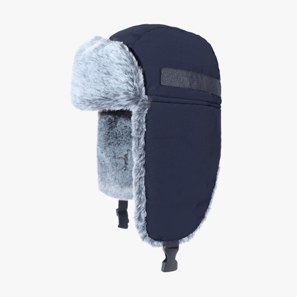

New Winter Lei Feng Hat for Women Korean Style Cold-proof and Versatile Plus Velvet Thickened Outdoor Riding Warm Ear Protection Hat for Men Adjustable