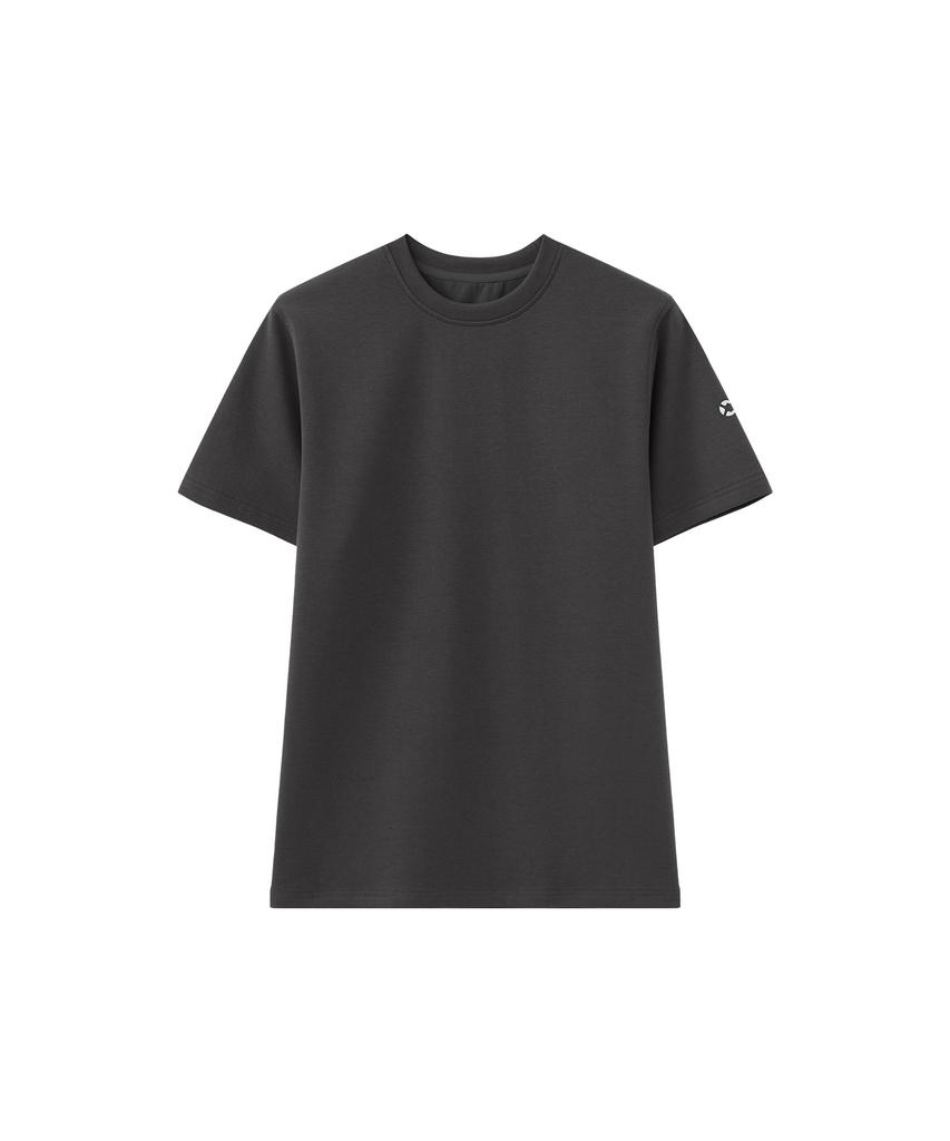 Chaebteoegseu All-Round Soft Semi-Muscle Fit Half Shirt (Charcoal)