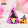 Cartoon Pet Hat Halloween Pointed Hat Cute Ghost Witch Pumpkin Cat Pom-pom Costume for Cats And Small Dogs Holiday Party Accessory Comfortable