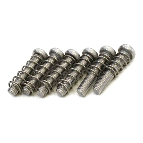 

YJB PARTS: Metric Octave Saddle Adjustment Screws and Springs, Stainless Steel, Set of 6 [Made in Japan]