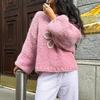 Casual Woolen Long-sleeved T-shirt Jacket Sweater for Women 2025 Autumn and Winter