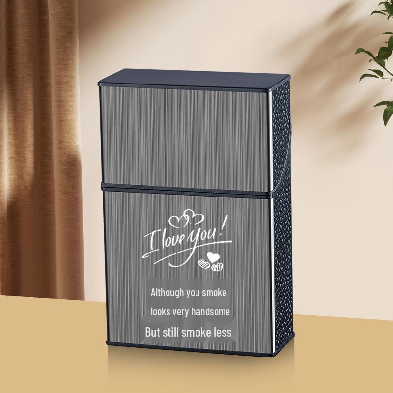 Large Capacity Creative ABS Plastic Cigarette Case - Pressure-Resistant and Moisture-Proof