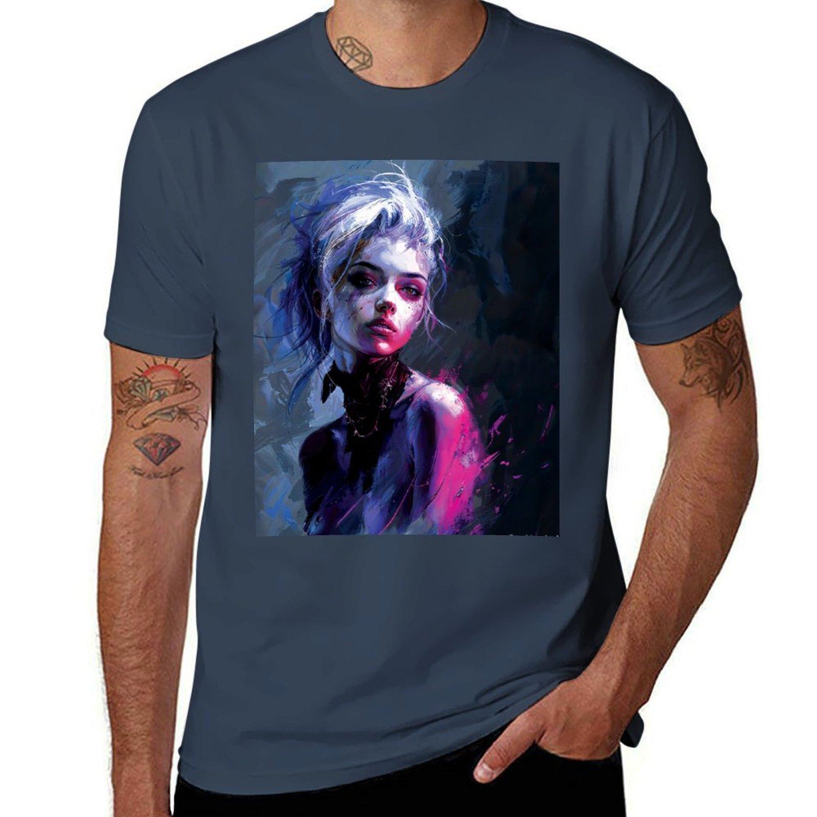 

Hypnotic Allure Zoes Vulnerable Gaze TShirt Comfortable Work Wear Tee S