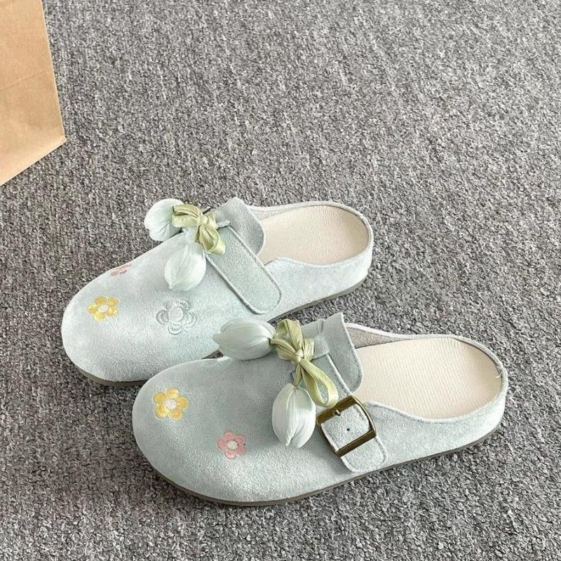 Tulip Dopamine Skirt Baotou Slippers Lazy New Summer Pedals