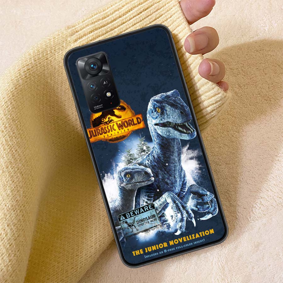 

New World Jurassic Park Phone Case For Redmi 13C 14C Note 14 13 Pro Plus 5G Clear Capa 12 12C 10A 10C 10 9A 9C 9T 9 8 Pro Cover Redmi 10