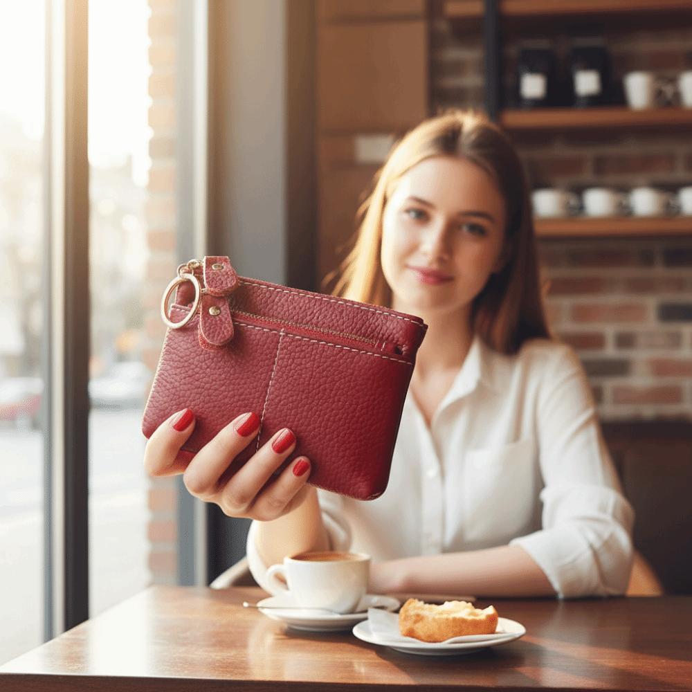 Vintage Mini Coin Purse Multi-Card Slot Card Storage Pouch Fashion Women's Keychain Wallet Outdoor