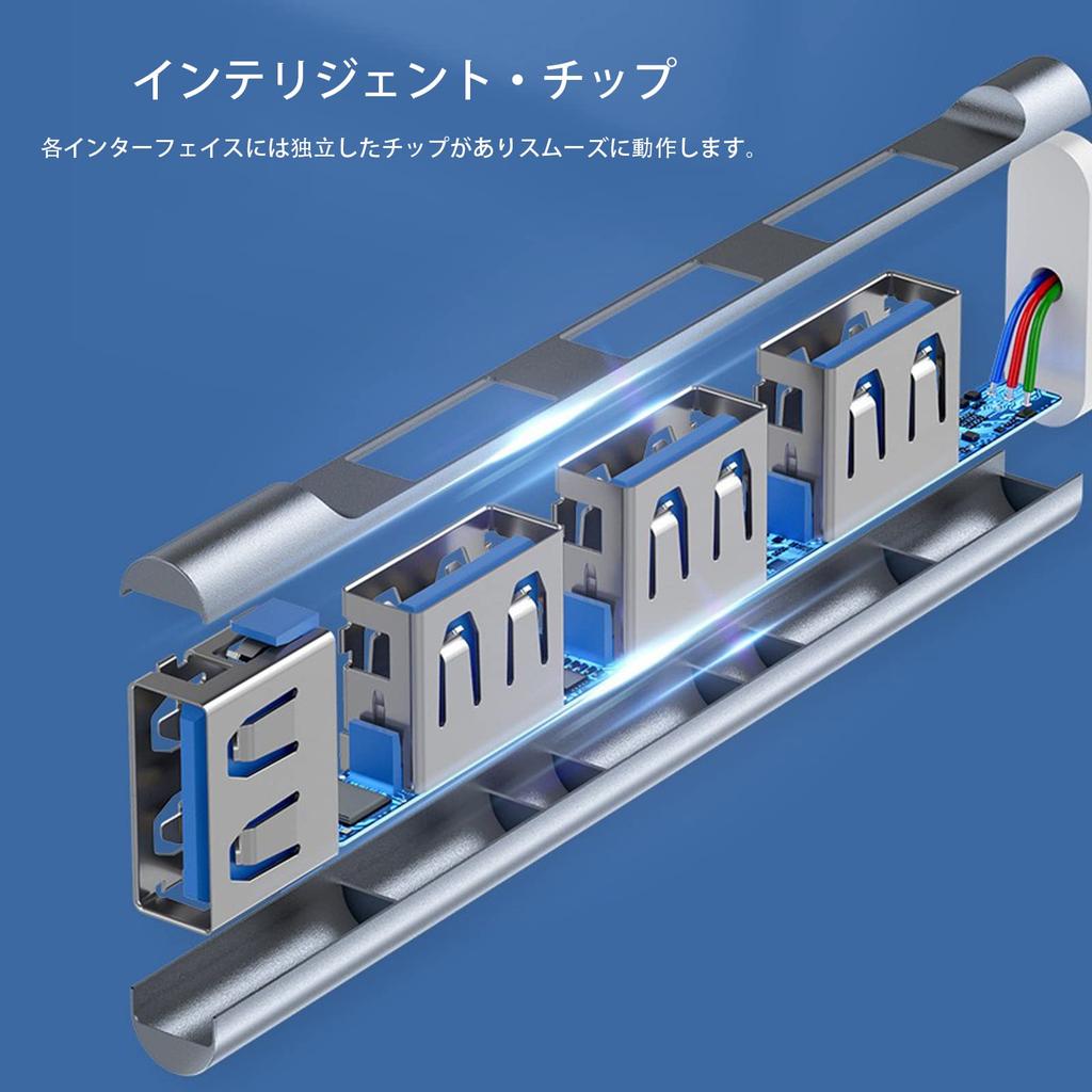 KANOYO USB to USB USB Type C Docking Compatible with USB Flash and Maximum Bus 5Gbps Low Power Compatible with MacBook and More Hub, Type-C 3.0 (1