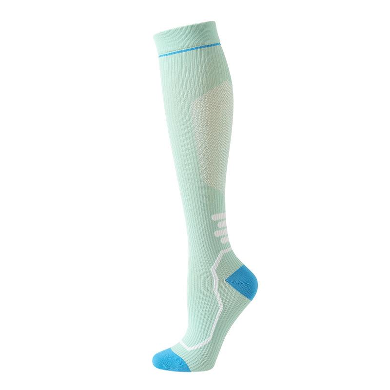 Socken Damen Sport Drucksocken Frühlingsstrümpfe Schweißabsorbierende rutschfeste atmungsaktive Deodorant-Kompressionssocken Wadensocken