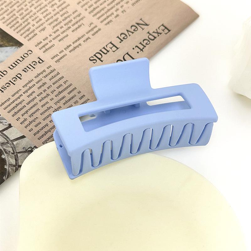High-End Frosted Solid Color Hair Clip for Women