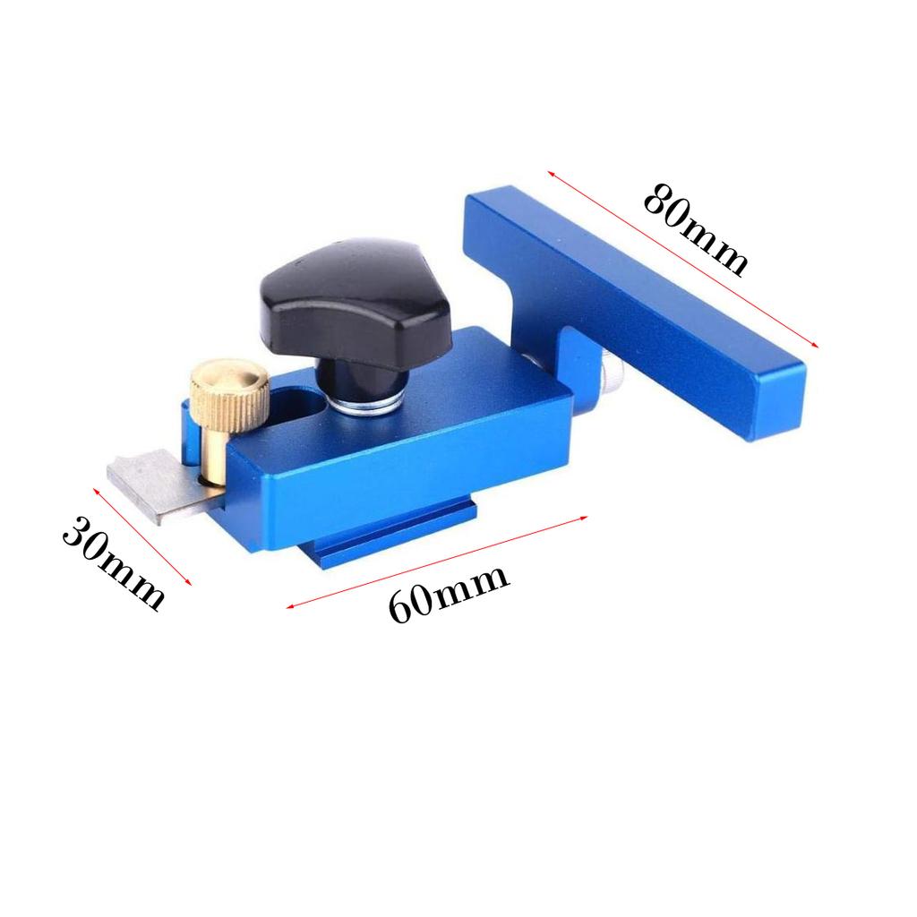 Mitre Track Stopper Limited Blocks Aluminium Alloy Miter Track Jig T-Track Stop Tool Woodworking Sliding Groove Stopper Block