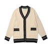 Men's Retro V-Neck Knitted Cardigan Sweater - Autumn 2022 Collection, Versatile Loose Long Sleeve Top
