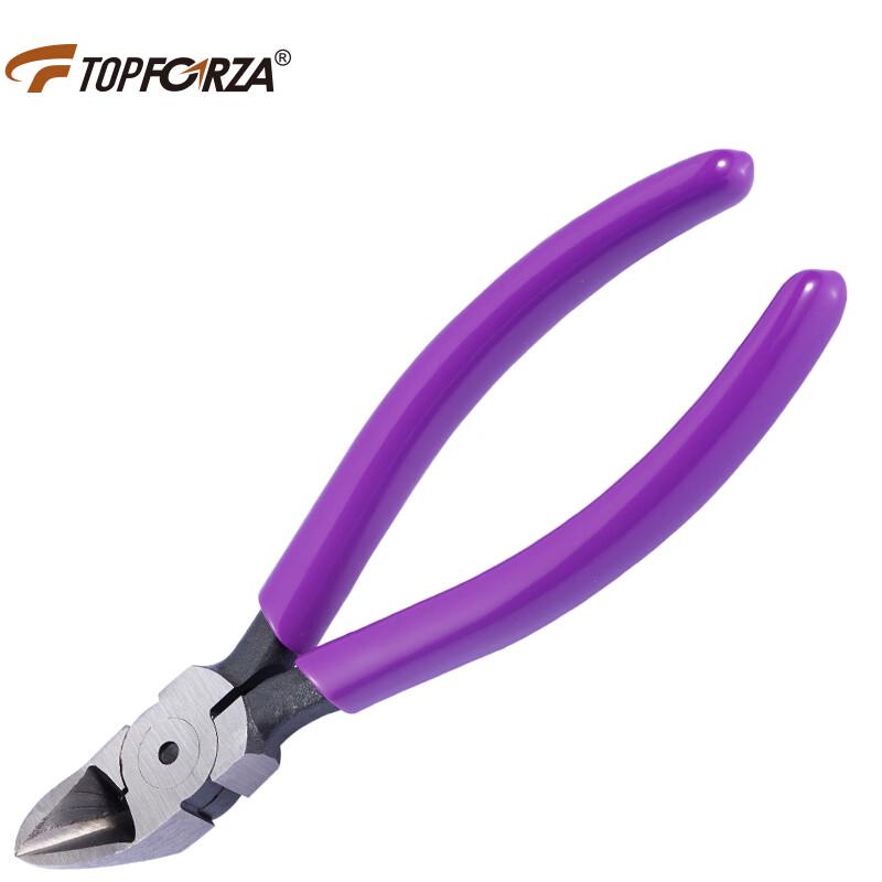 TOPFORZA 6-inch 45-Degree Diagonal Cutting Pliers