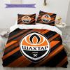 Shakhtar Donetsk Pattern Bedding Home Decoration Birthday Gift (1 * duvet cover + 2 * pillowcase, without core)