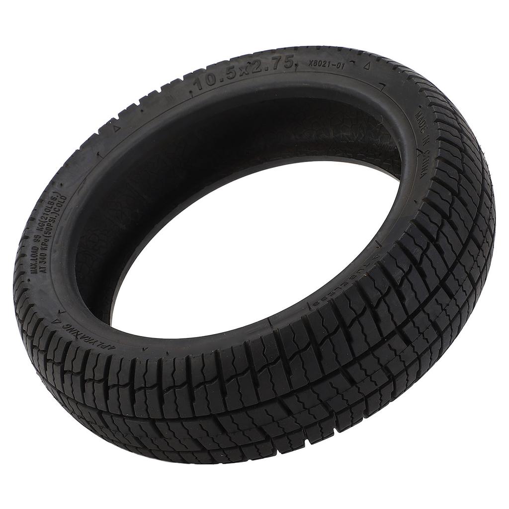 10.5x2.75 Electric Scooter Tubeless Tire Shock Absorbing Prevent Slip Replacement Rubber Scooter