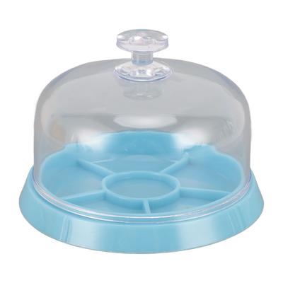 Watch Movement Dust Cover 6 Compartments Transparent Plastic Watch Parts Tray for Repair