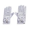 Bowknot Gloves for Ceremony School Boys and Girls Bowknot Elastic Gloves for Dress Etiquette Gloves Stage Performances