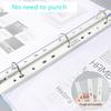 100pcs A4 PP Punched Punch Pockets Folders Filing Wallets Sleeves Bag Transparent 0.04mm